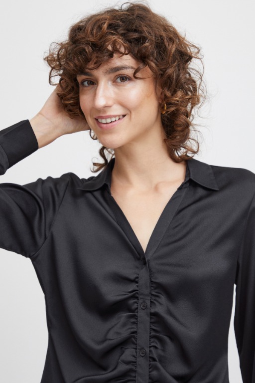 Blouse chic plissé devant