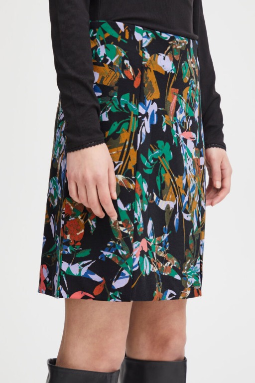 JUPE CHIC MOTIFS COURTE AJUSTÉE