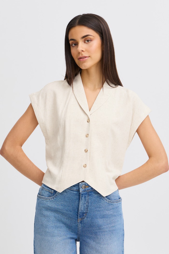 Blouse sans manche - 20615429 - Fransa