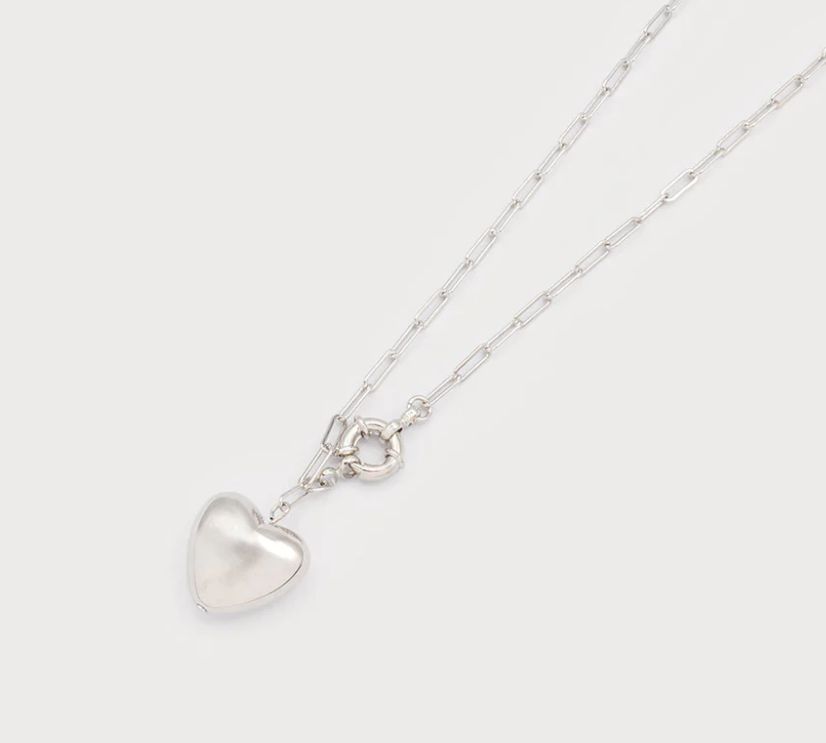 Collier pendentif coeur - 1745-SLV - Caracol