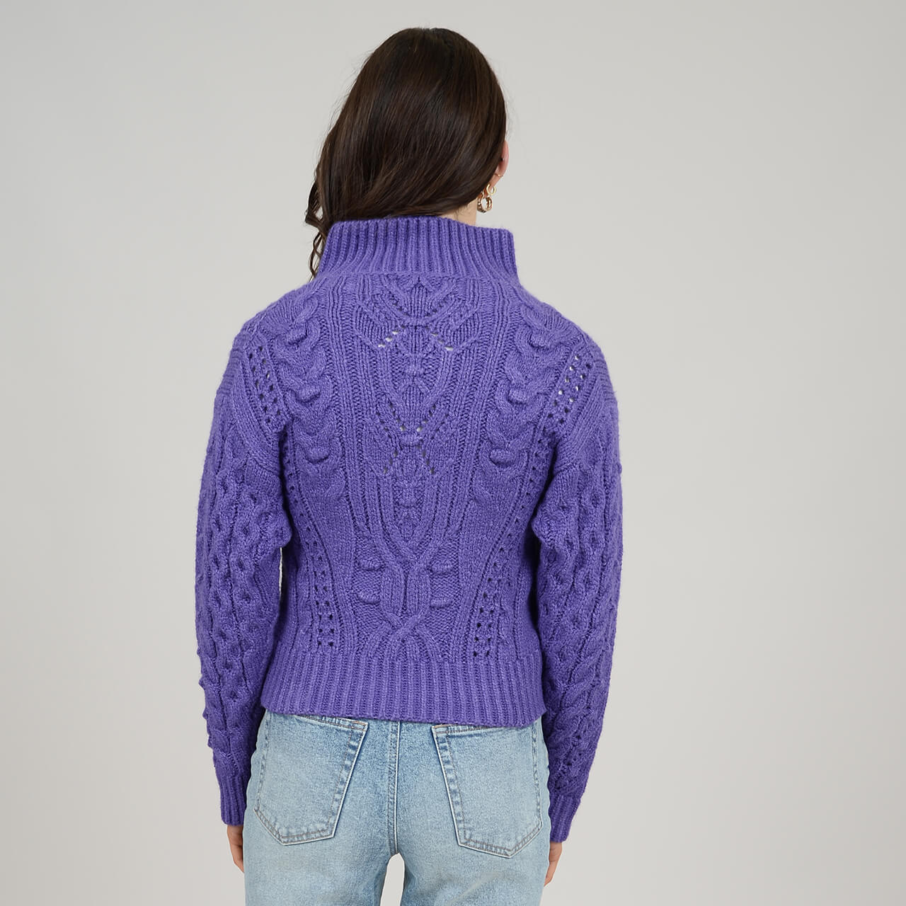 CHANDAIL TRICOT ZIP TORSADE