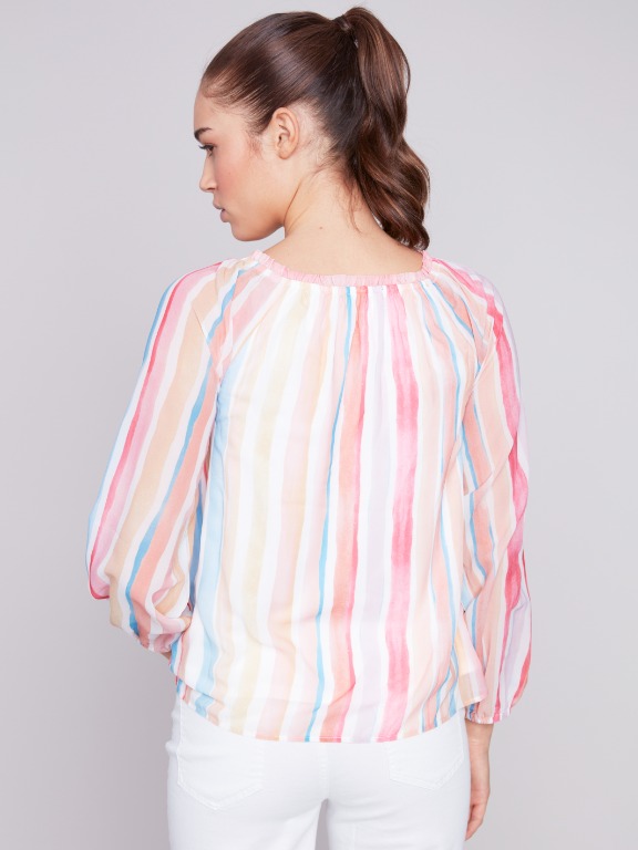 Blouse rayures verticales