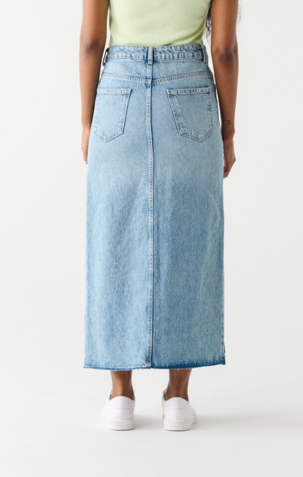 Jupe jeans maxi