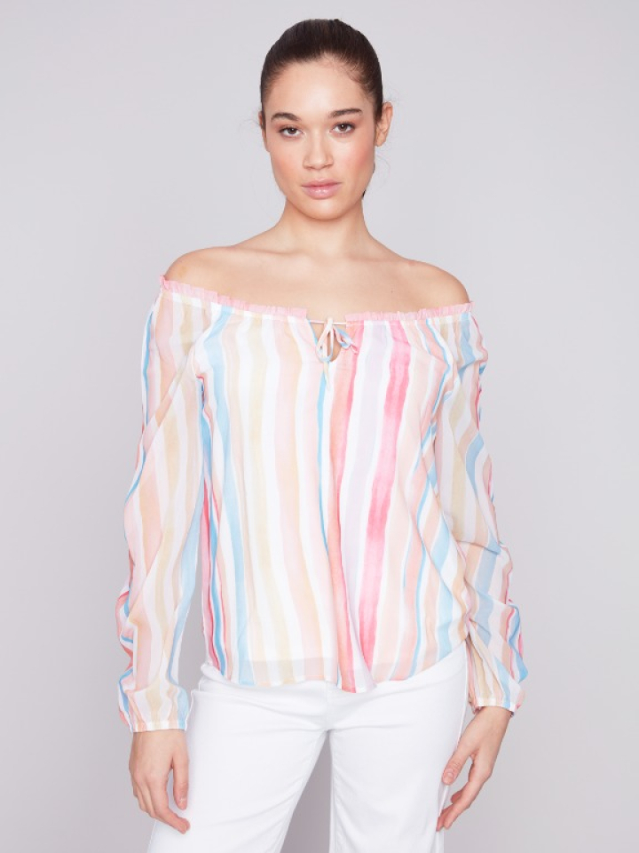 Blouse rayures verticales