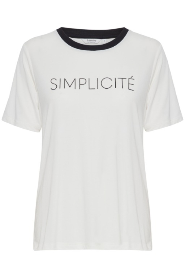 T-shirt simplicité trim encolure - 20814674 - B.Young