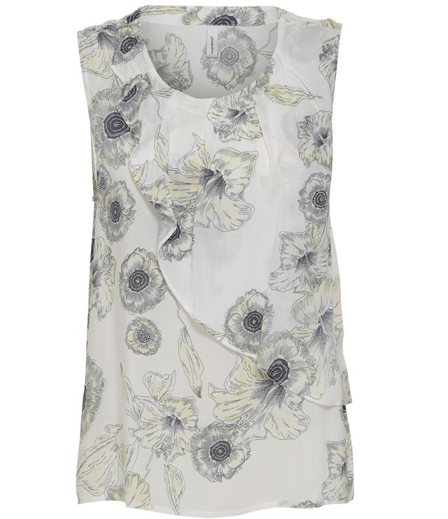 BLOUSE CAMI FLEURI VOLANT