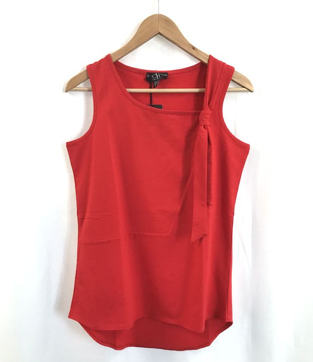 CAMISOLE COTON UNIE COL CARRE CRAVATE