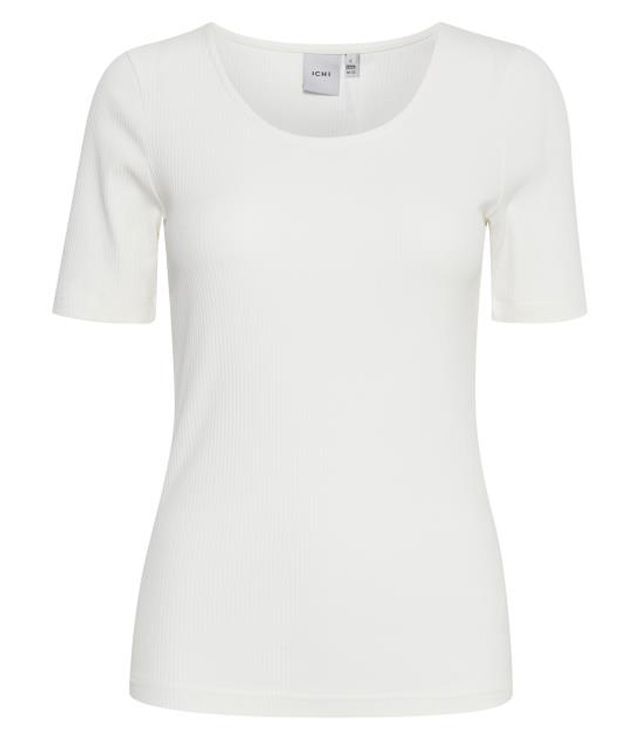 T-SHIRT COL ROND MCH MI-BRAS UNI