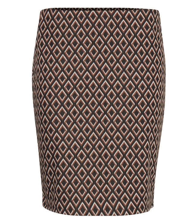 JUPE CHIC MOTIFS COURTE DROITE - 20807223 - B.Young