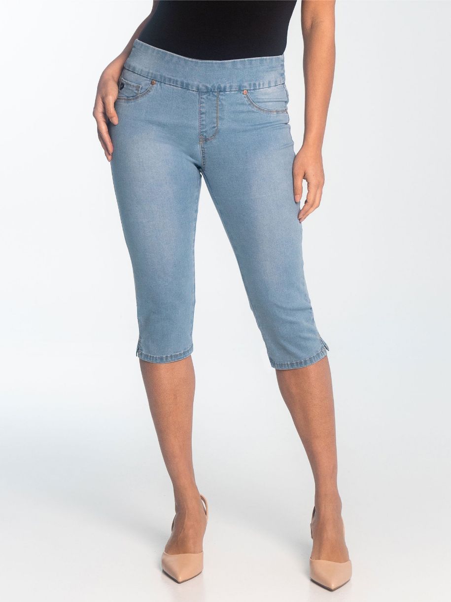JEANS CAPRI LIETTE PULL-ON SUPER STRETCH