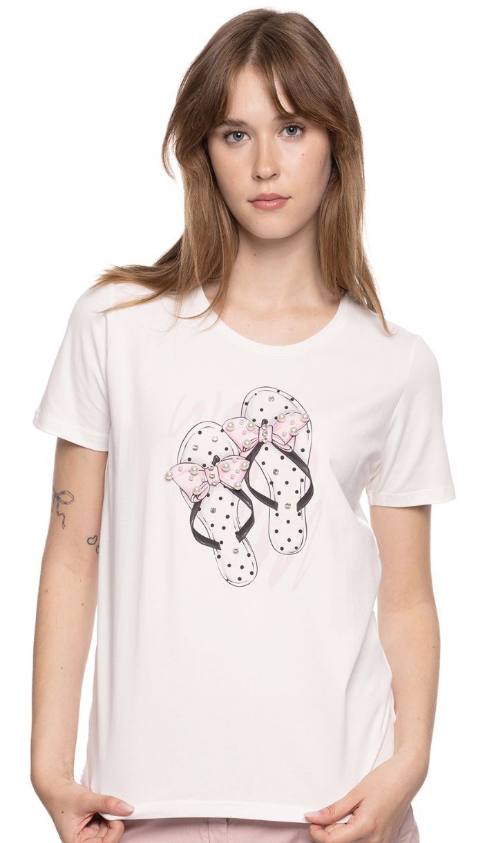 T-SHIRT CHIC BOUCLES ET PIERRES