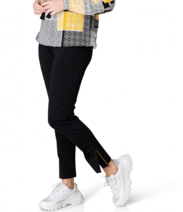 PANTALON LEGGING OUVERT BAS LIGNE JAUNE